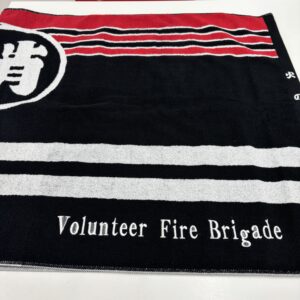 結城市消防団様よりご依頼の「消防団法被デザイン フェイスタオル」(右側刺繍)